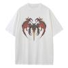Spring and Summer Cool Printed Monster Heavy Comfortable Men's and Women's T-shirt Cool Cotton Versatile Loose Shirt