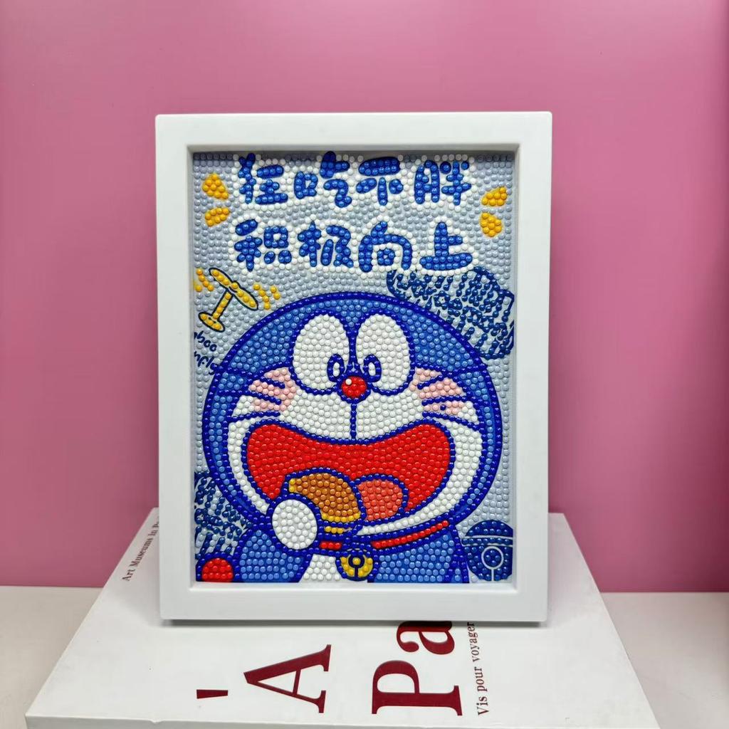 Children'S Diamond Painting Framed Handmade Diy Material Bag Sanrio Diamond Paste Painting Concentration Toy