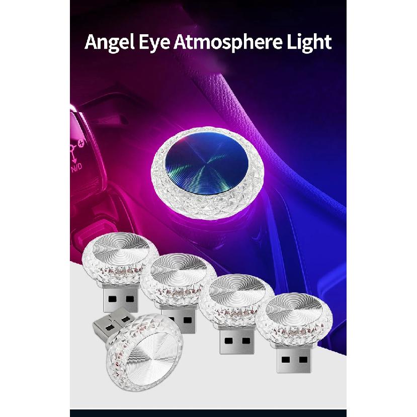 Car USB Ambient Lights Portable Mini LED Atmosphere Lamps Interior Decorative lights for car and Computer, Environment Lighting