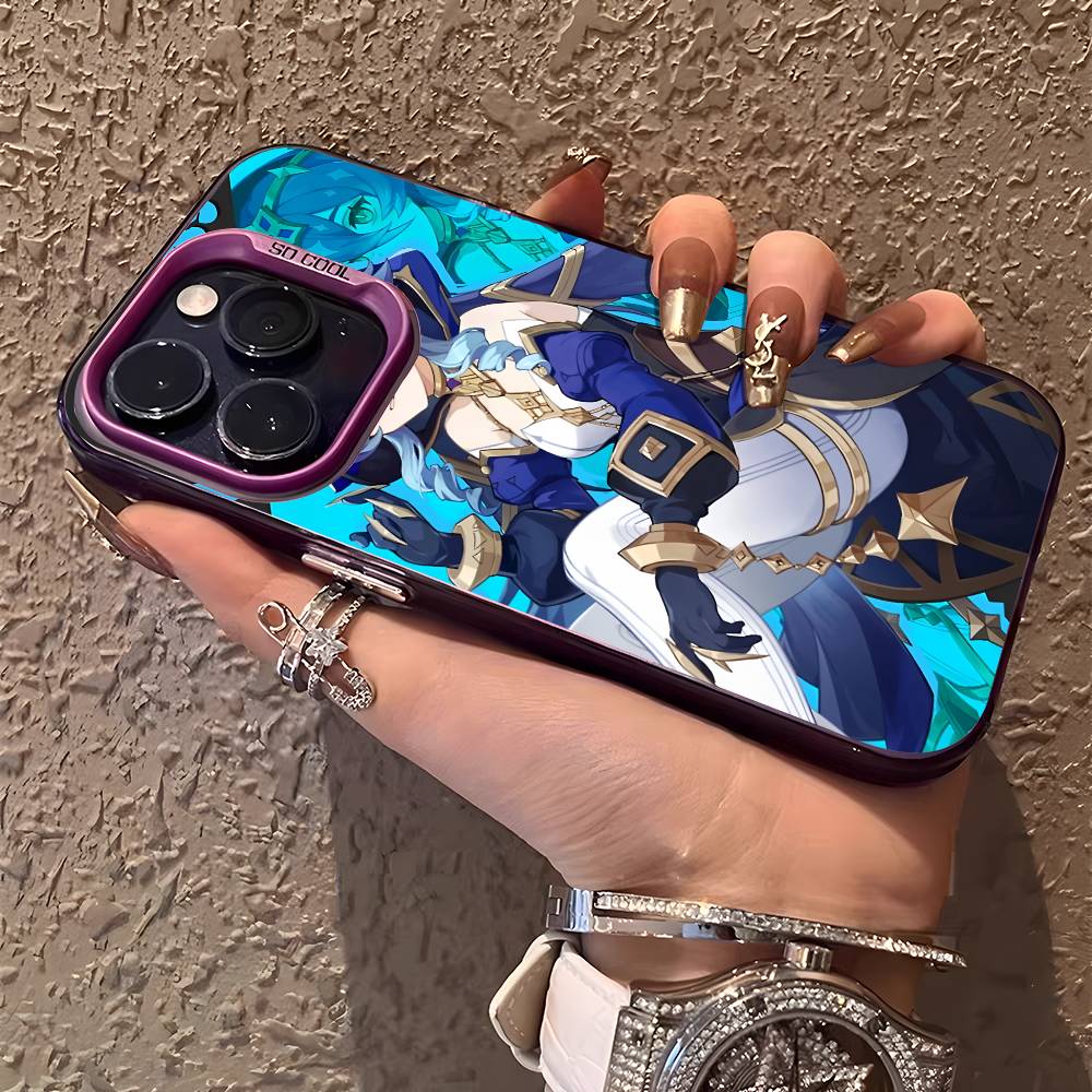 Layla Genshin Impact Handyhülle Für IPhone 17 16 15 14 13 12 11 Plus Pro Max Mehrfarbig Aurora Laser Stoßfest Funda Hülle