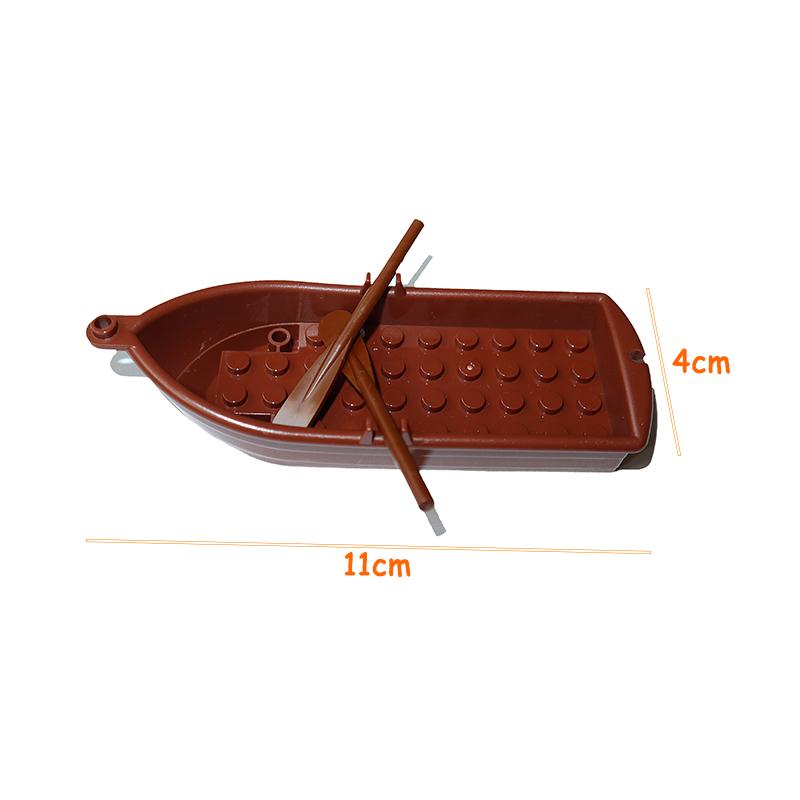 Construction Bricks Small Wooden Boats 5x14x2 Oars 87585 2542 Works With featuring 21301 2551 Assembly Unit Model MOC Technical Blocks