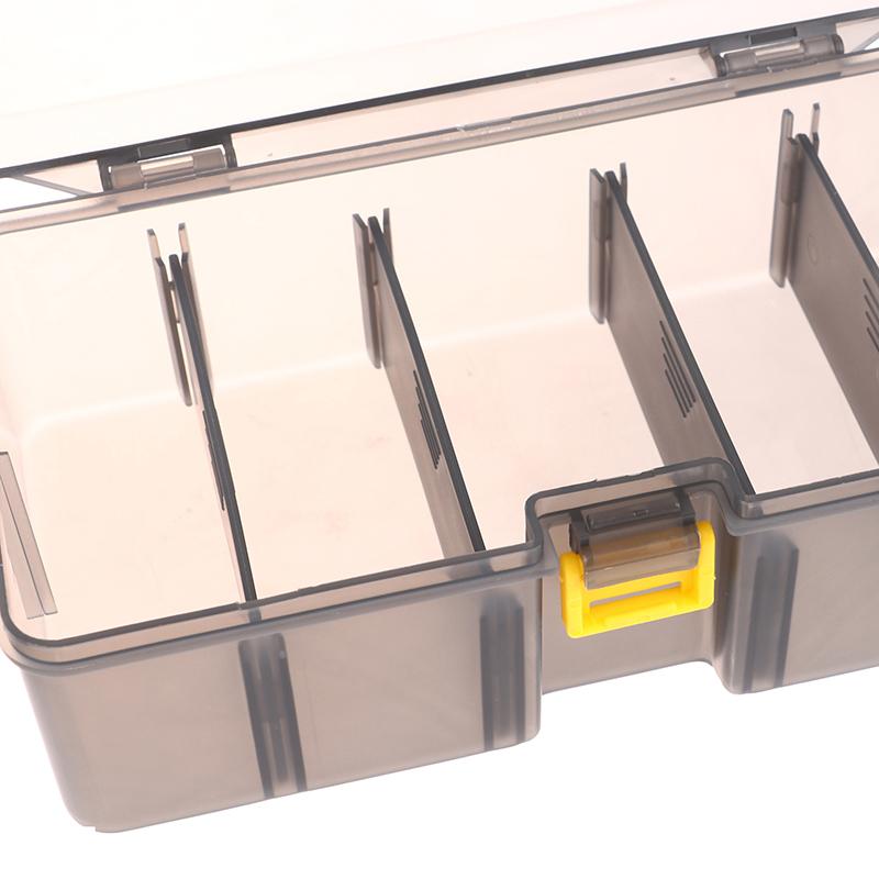 Double Layer Lure Tackle Box Fishing Accessories Adjustable Plastic Fishing Box Fake Bait Hook Tool Storage Boxes Fishings Gear