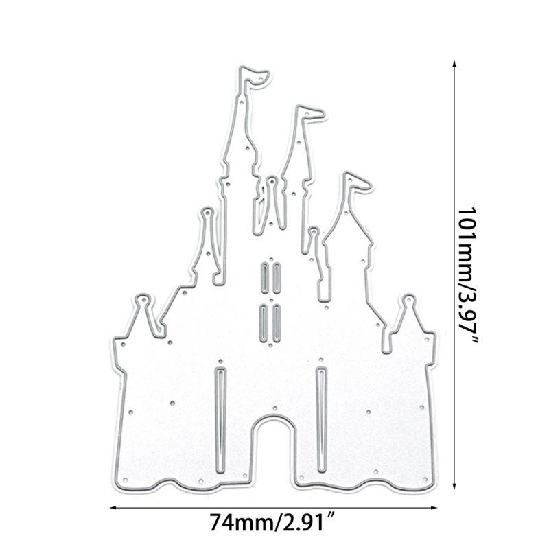 Castle Metal Cutting Dies DIY Craft Carbon Steel Embossing Template Metal Stencils Scrapbooking for Card Die Cuts