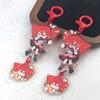 New Anime Kasane Teto Cosplay Acrylic Keychain Pendant Charms Backpack Decoration Cute Gift