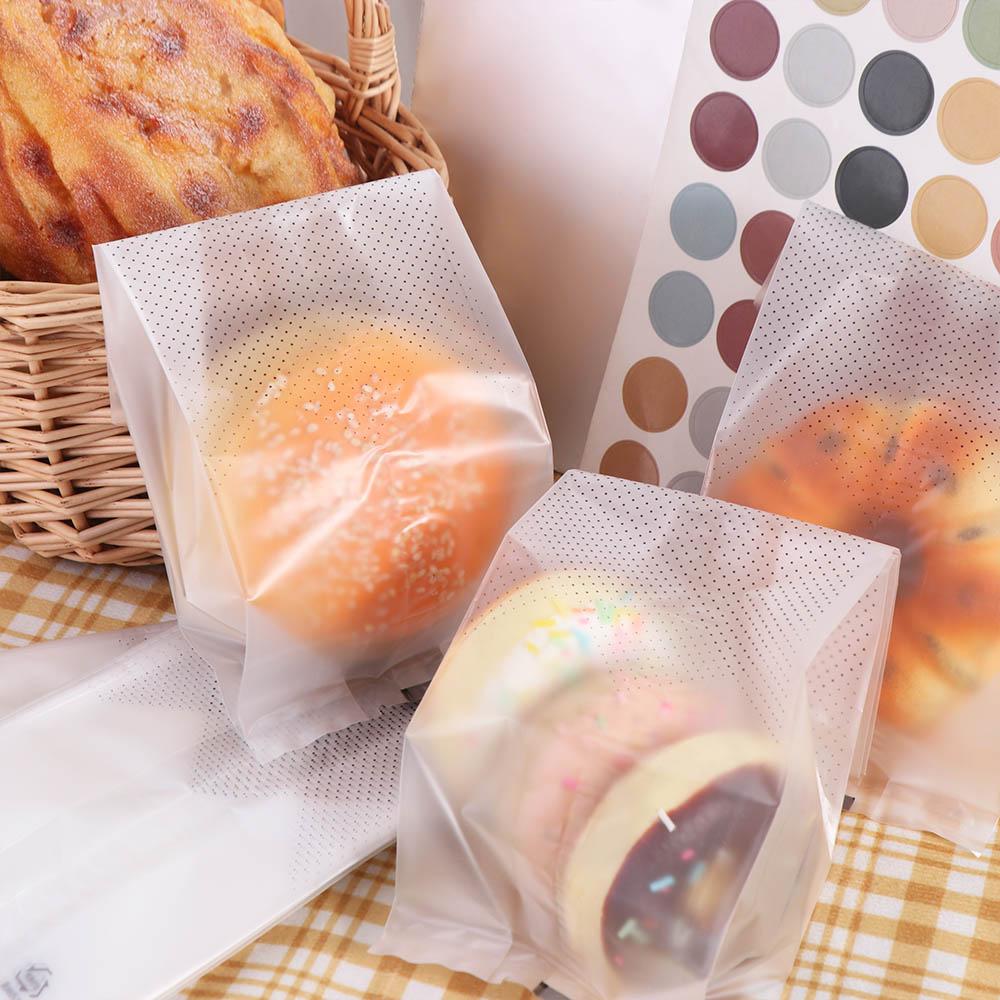 50pcs Plastic Cookie Packaging Bags Transparent Bread Wrapping Bags Cellophane Bags  Bundt Cake