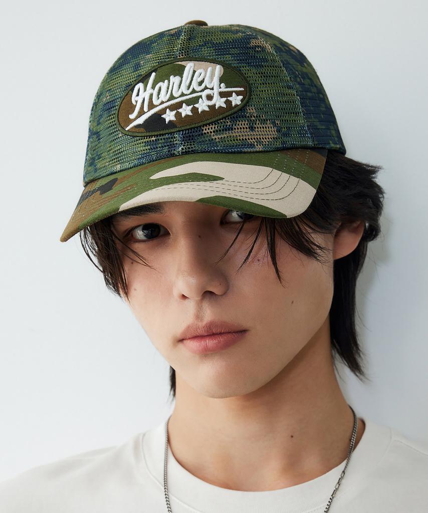 HARLEY-DAVIDSON COLLECTIONS® [Wla] Military Mesh Cap_Khaki Hh16181002