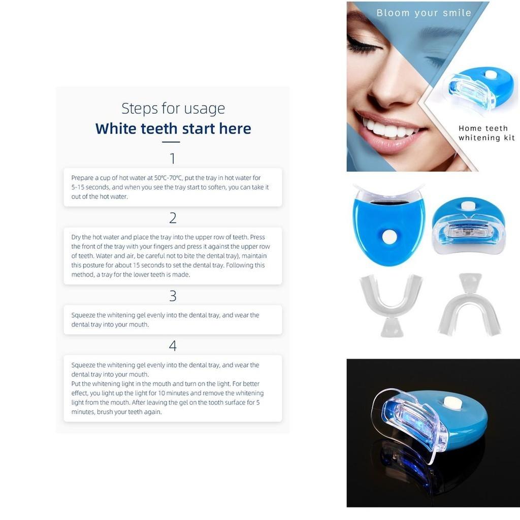 Wybielający Zestaw Uśmiechu Lampa Światła do Zębów Zestaw Wybielacz do Zębów Higiena Jamy Ustnej Biały