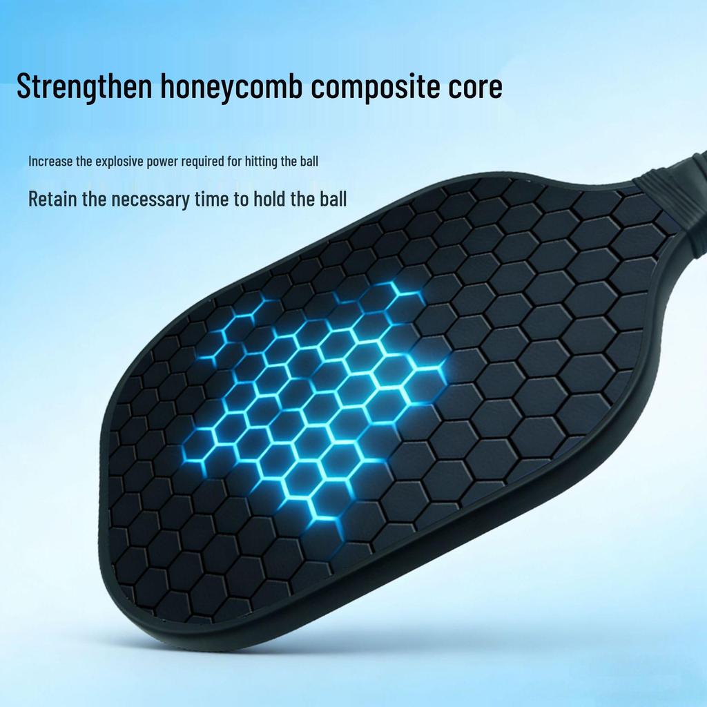Carbon & Glass Fiber Pickleball Paddle Set - Anti-slip, Wear-resistant, Convenient Sports Paddle with Stringing Service