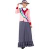 Smiffys Womens/Ladies Deluxe Victorian Suffragette Costume Set