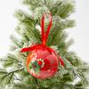 8cm Christmas Tree Decor Ball Bauble Printed Xmas Party Hanging Ball Ornament for Home Christmas Decorations