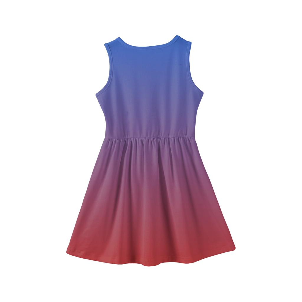Sommer-Prinzessinnenkleid für Mädchen - A-Linien-Weste mit eingesetztem Rock