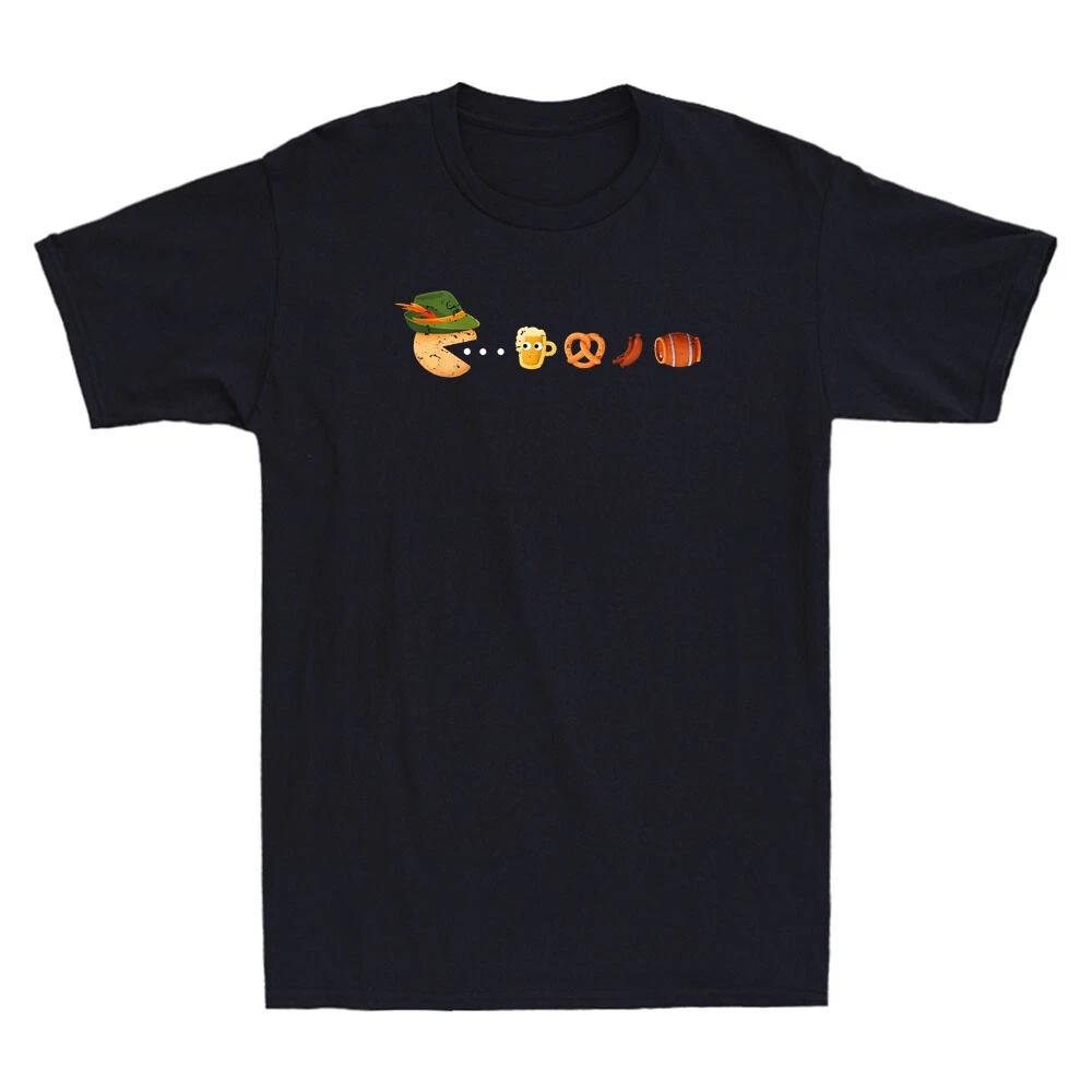 Oktoberfest Gamer Beer Festival German Beer Drinking Funny Vintage Men s T-Shirt S