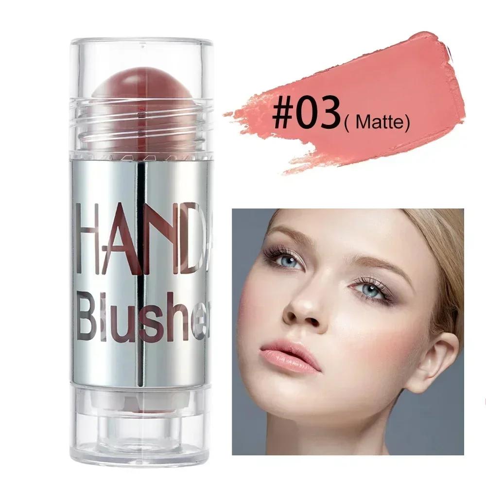 HANDAIYAN 12 Color Matte Blush Natural Brightens Popular Highlight Waterproof Moisturize Lasting Contour Stick Fashion Cosmetics