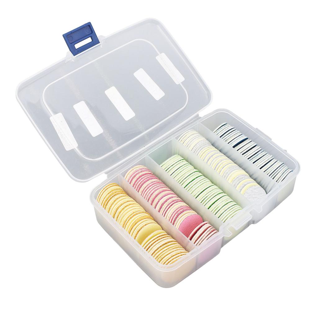 200 Pcs Foot File Sandpaper Discs for Callus Remover 25mm Reusable Replaceable Nail Buffer Discs