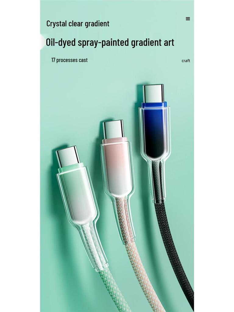 3-in-1 Fast Charging Cable for Apple, Huawei, Xiaomi Devices
