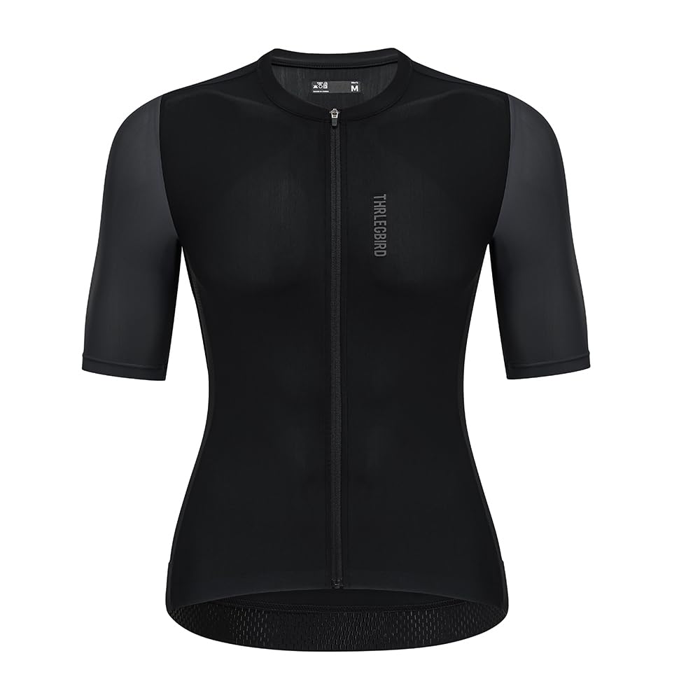 

THRLEGBIRD Велосипедная одежда с коротким рукавом для лета, высокоэластичная, с задним карманом, велосипедная спортивная одежда для шоссейных велосипедов, мужская майка, одежда, влагоотводящая, чёрный