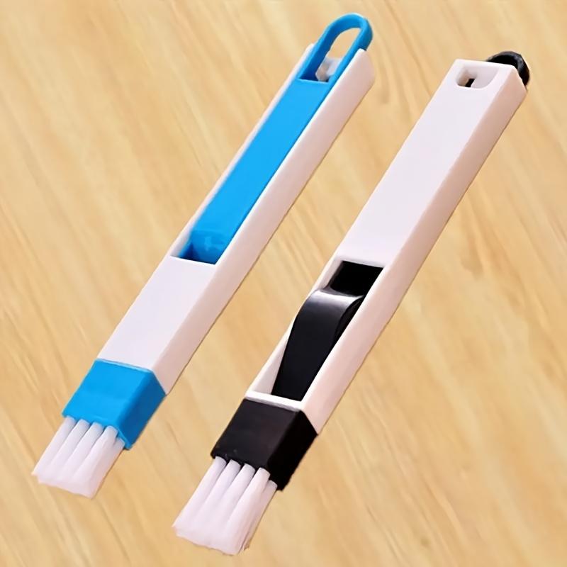 Multi Purpose Cleaning Kit for Window Tracks and Door Grooves Includes Dustpan, Gap Brush, and Dust Removal Brush, Reusable Plastic Tools