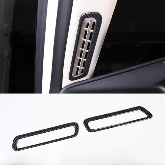 Front A Pillar Air Outlet Vent Cover For Ford Explorer -23 ABS Carbon Fiber