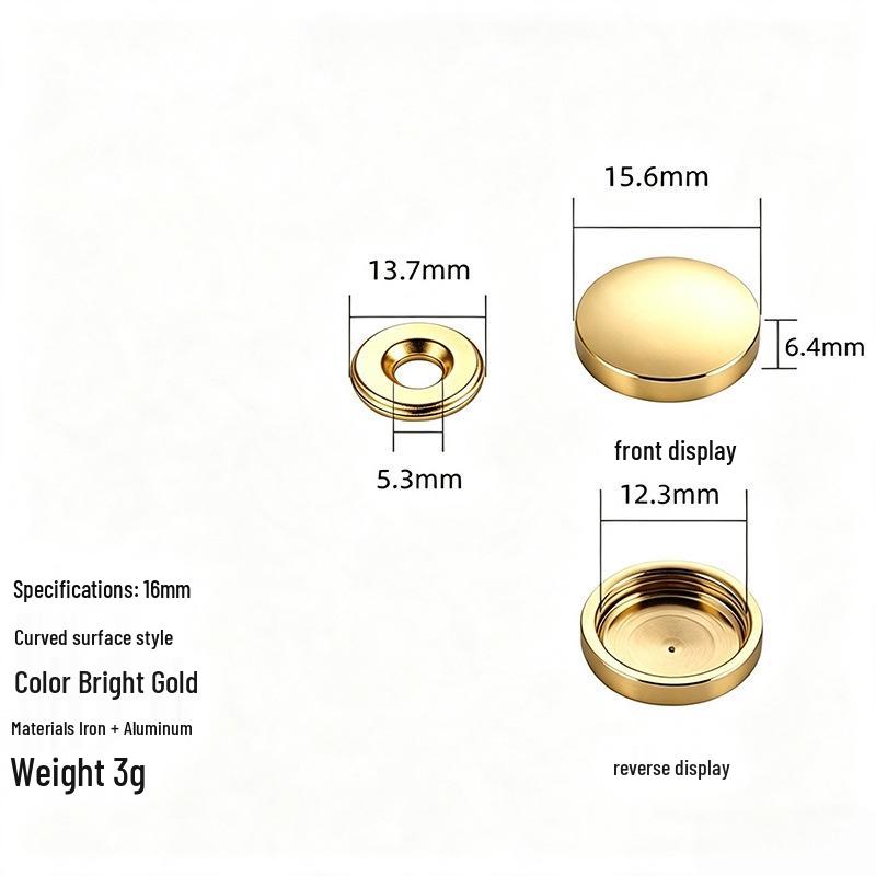 Acrylic Decorative Mirror Screw Cap for Glass and Tile Fixing