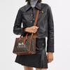 Coach Ace 26 Pferde und Kutsche Druck Tragetasche Einkaufstasche Schulter Crossbody Tasche Beschichtetes Canvas und Kalbsleder Handtasche Mittel Damen Tote CR680-B4TXN