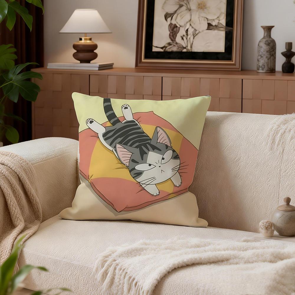 Cute Chis Sweet Home Cushion Cover Cushion Cover Set 4Pcs 50x50 45x45 40x40 Pillowcase Decorative Sofa Home Decor