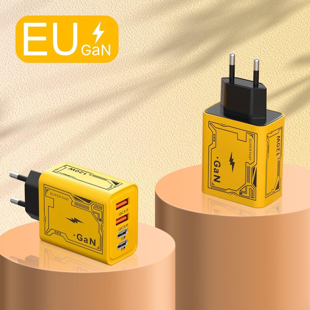 120W mecha PD fast charging charger dual typec dual usb suitable for Apple 15 Huawei mobile phone 5v2a charging head