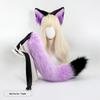 Multicolor Faux Fox Ear & Tail Cosplay Set