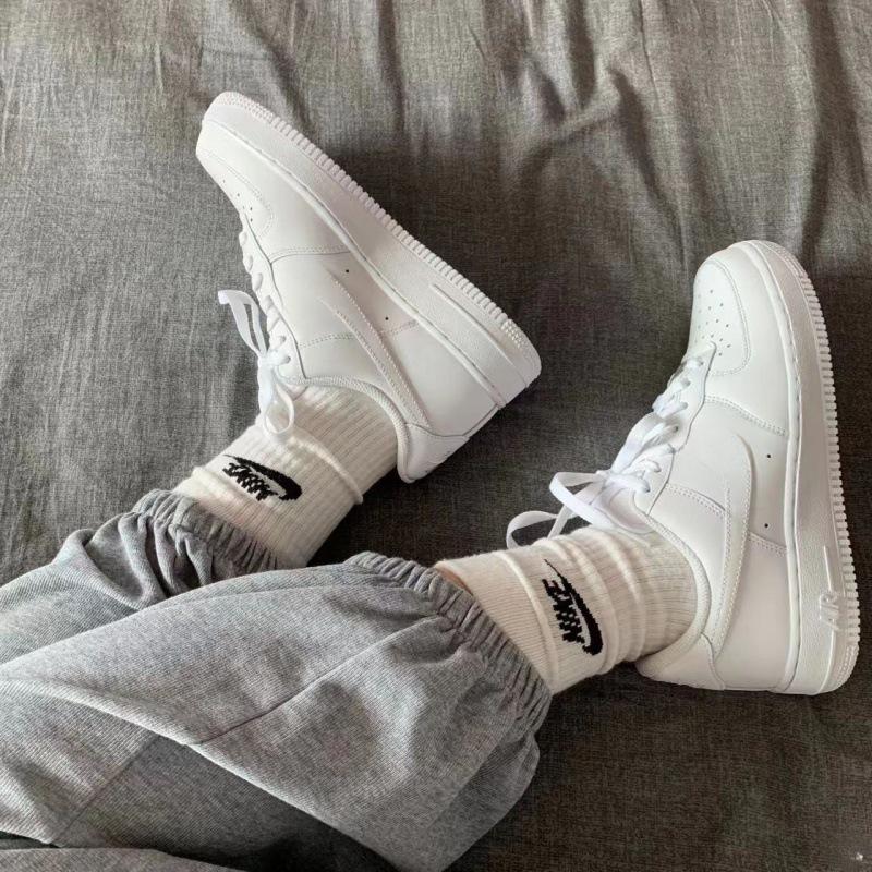 MLB Retro Varsity Dicke Sohle Höhensteigerung Skate-Schuhe für Herren & Damen - Weiß