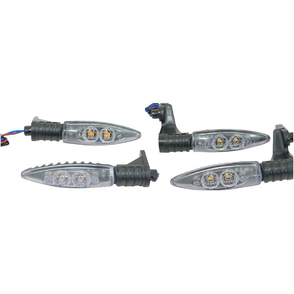 2xMotorcycle Front Rear Turn Indicator Signal LED Lights Compatible With BMW R 1200 GS ADVENTURE 2006-2013 K1200R K1300R F800S F800R F800GS(Rear