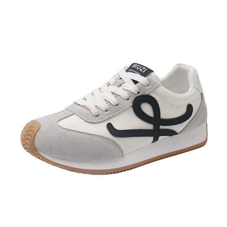 2025 spring and autumn stars of the same style~ German training shoes women's inner height increase crooked wide head casual retro ins tide ca