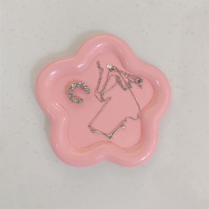 Irregular Resin Jewelry Plate Creative Home Decoration Jewelry Dish Tray Birthday Gifts Earrings Display Bowl Photography Props
