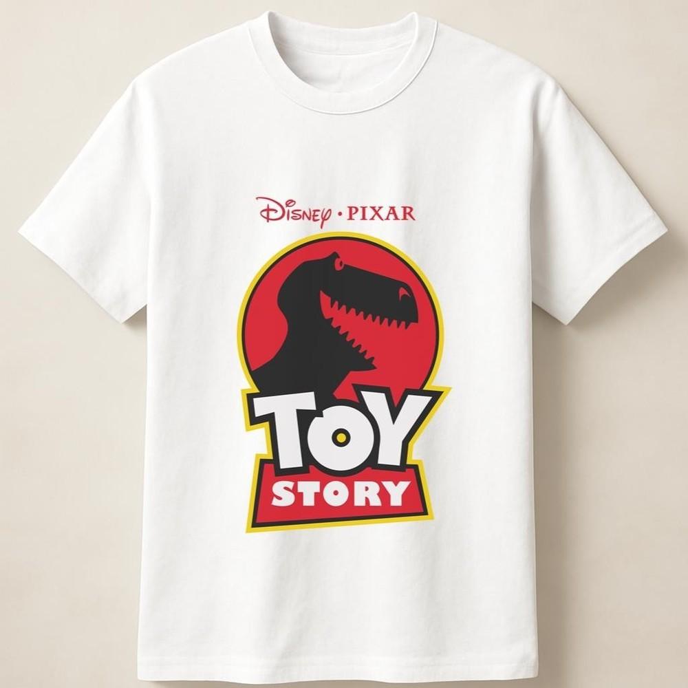 Toy Story Jurassic Park Retro Parody Logo Vintage Graphic Unisex T Shirt Unisex T-Shirt XXXXL