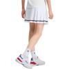 FILA Comfortable Fashionable Soft Letter Fitted Mid Waist Tennis Pleated Skirt Pants Casual Skirt Women skirts Bright-White A11W433313FWT