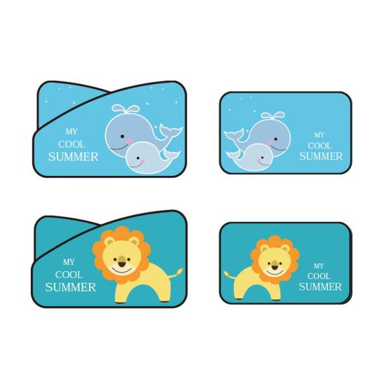 Cartoon Sun-Protect Car Side Back Window Sunshade Summer Magnetic Shield Curtain