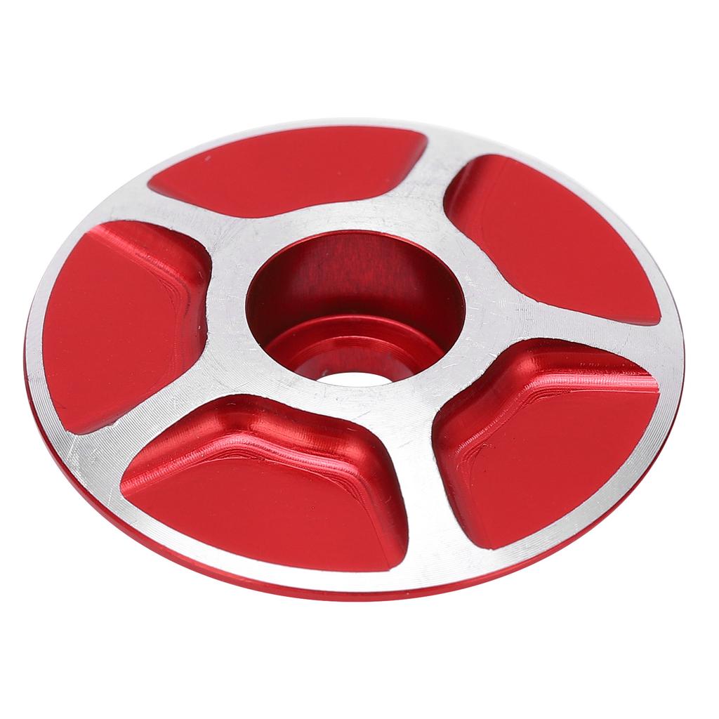 Bicycle Front Fork Headset Cover Replaceable Lightweight Mountain Road Bike Stem AccessoriesRed