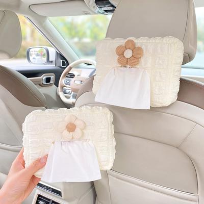 Auto Taschentuchbox Stoff Taschentuchbox Autositzlehne Armlehne Papierbox Taschentuchbeutel Autoinnendekorationszubehör