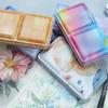 Leere Falt-Eisenkiste Faltbare Aquarellfarbkasten Tragbare Kunstbedarfsbox Aquarellfarbe