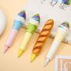 Ballpoint Pen Pinch Bounce Pen Ice Cream Squeeze Sensory Toy Pen Cute Soft Gel Pen  Office School