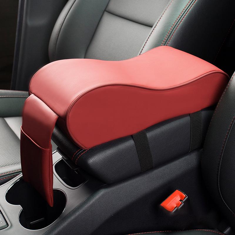 Pernă pentru cotiera auto din spumă cu memorie cu buzunar pentru telefon Scaun din PU Cotieră Covoraș Covoraș Suport pentru mâini Suport Accesorii auto