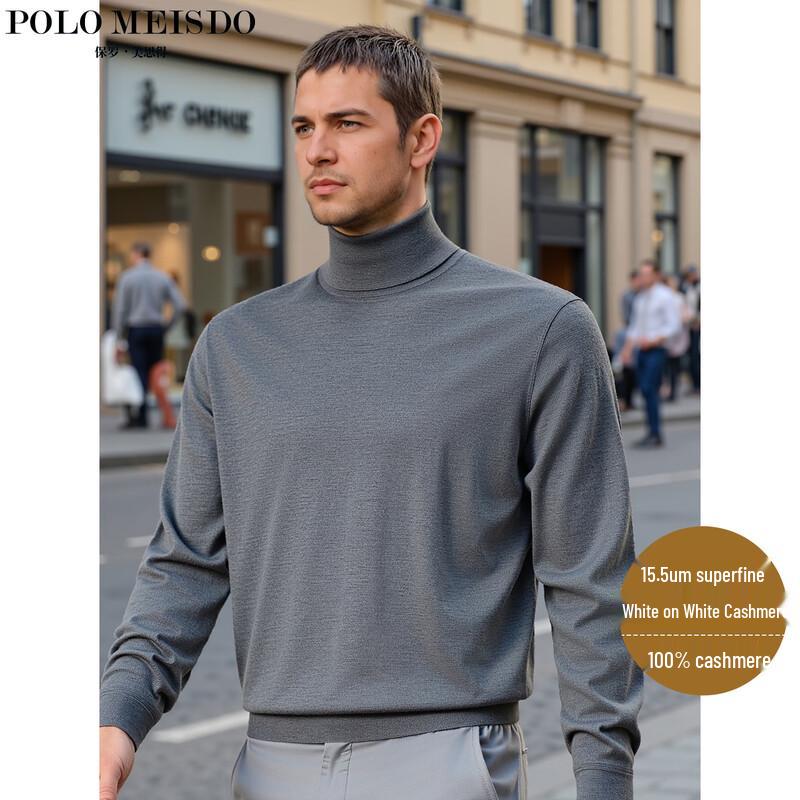

Мужской свитер POLOMEISDO из 100% чистого кашемира, толстой вязки XL
