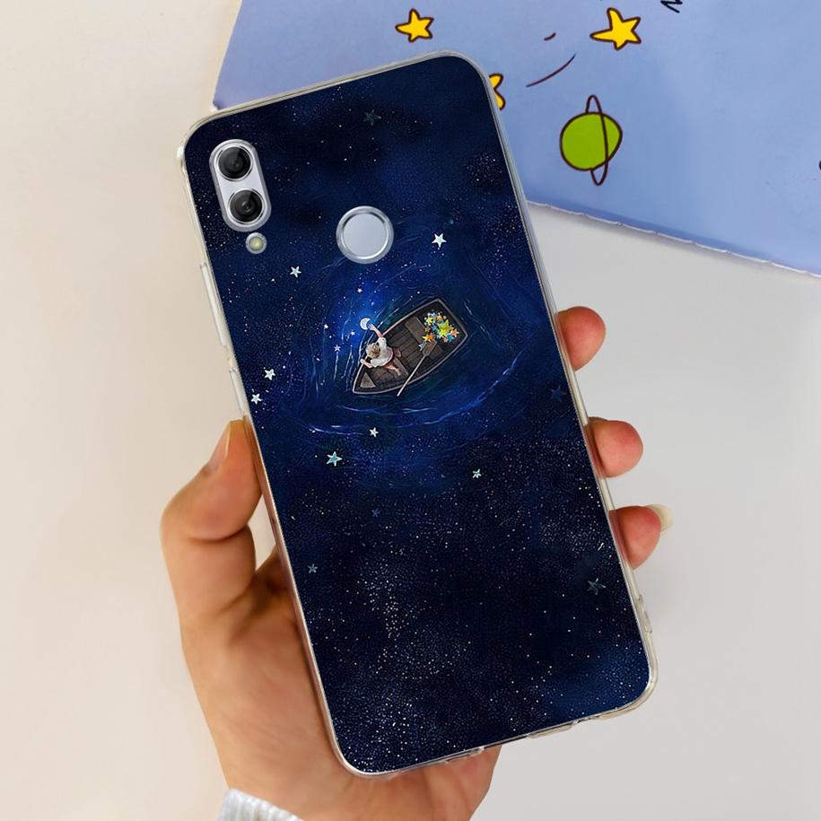 For Honor 10 Lite Case Honor 10i Shockproof Cover HRY-LX1T HRY-LX2 Stylish Flower Soft Silicone Clear TPU Funda For Honor10 Capa