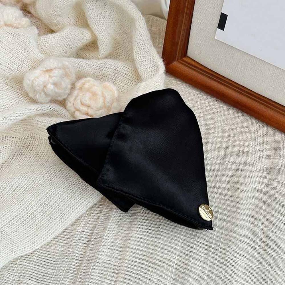 Elegant Cloth Hair Claw Korean Style Women Hairgrips Satin Triangle Shark Clip Hair Clip чёрный