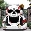 Decorations Kit - Halloween Car Decorations For SUV, Scary Witch Face Sticker Car Decor For Outdoor Garage Archway Door Wall Window Haunt