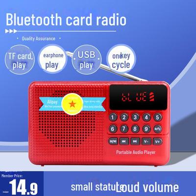 Lecteur de musique radio FM Bluetooth portable à 90 cartes Soxing pour personnes âgées