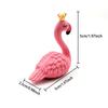 2pcs/Set Couples' Crown Flamingo Statues - For Fish Tank Landscaping, Bonsai DIY Decoration, Home Ornament | Valentine's Gift