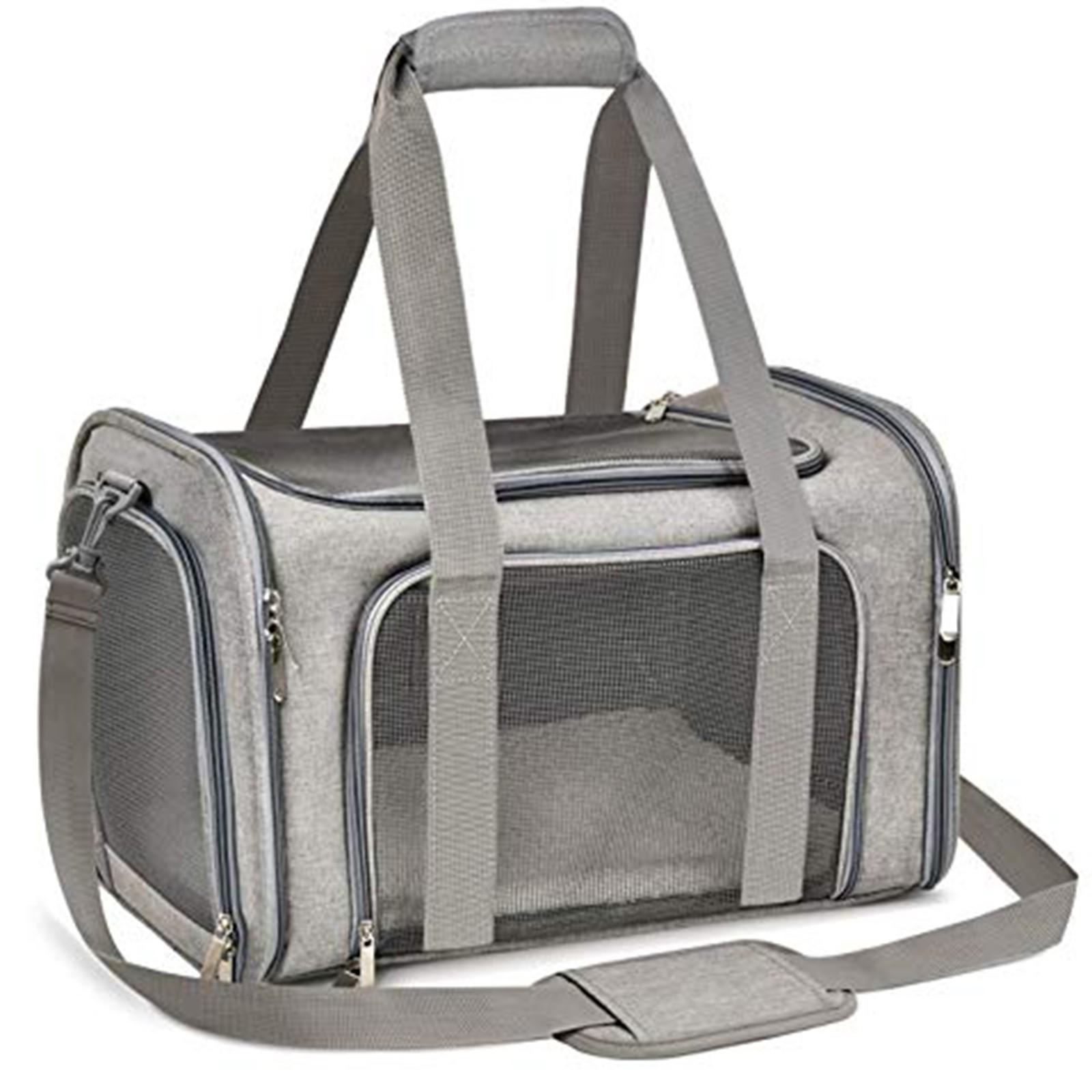 

Транспортная сумка для кошек и собак. Складная коробка для переноски для средних и маленьких самолетов, транспортная коробка для средних и маленьких собак. Кошка 25. Коробка для переноски кошек и собак. One Size серый