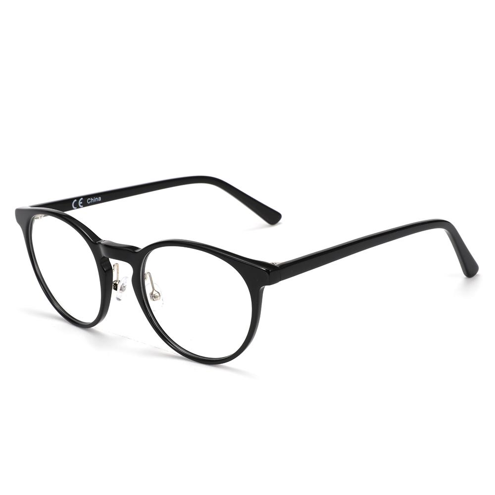 ZENOTTIC Acetate Anti Blue Light Blocking Glasses Retro Round Computer Gaming Goggles Eyewear CR-39 Clear Lens Optical Spectacle