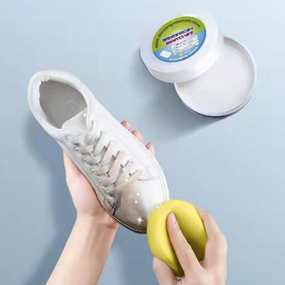 Cremă de Curățare Pantofi Albi Soluție pentru Îndepărtarea Petelelor Albire Pantofi Cremă de Curățare Universală Cu Burete de Șters pentru Pantofi Adidași