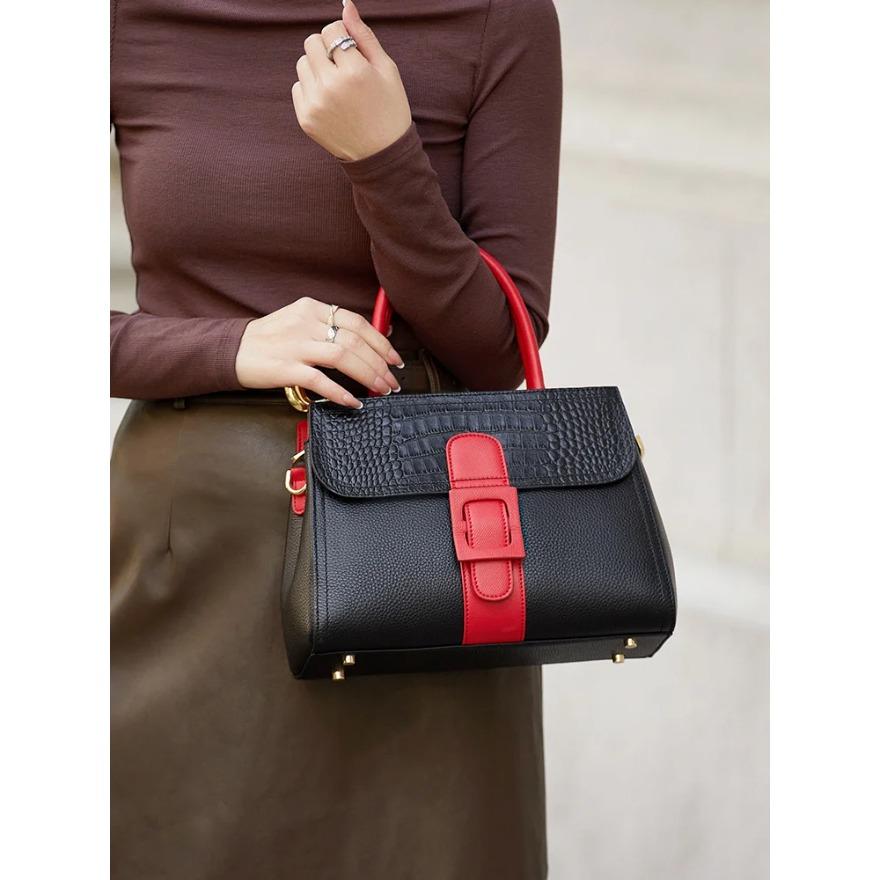 

Настоящие кожаные сумки для женщин, сумки-мессенджеры с замком сверху, супермягкие кожаные женские сумки