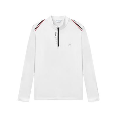 Golf Long Sleeve Shirt Casual Sports T-Shirt Men Tops White A11M145204FWT